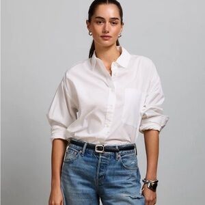 American eagle women’s button up oversized shirt